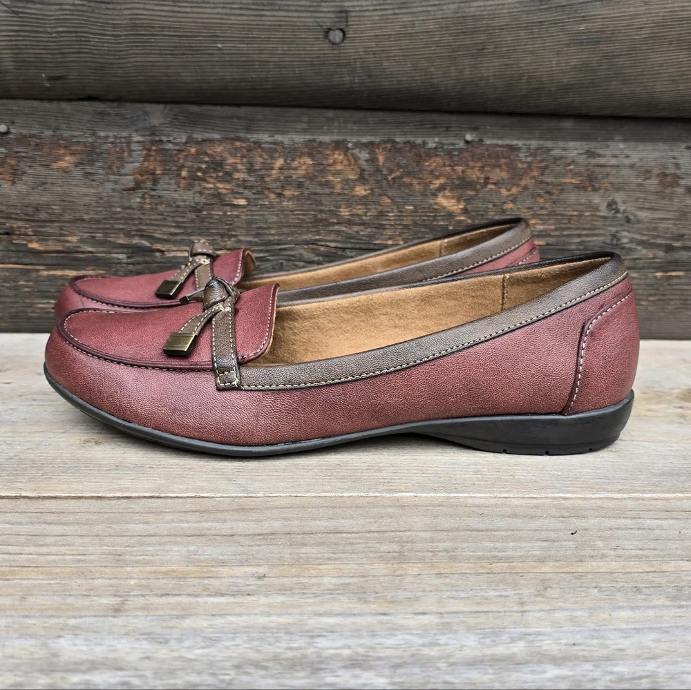 Natural Soul Gracee Classic Minimalist Vegan Leather Comfort Loafers 9M